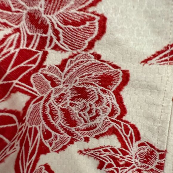 Thml Floral Embroidered Halter Sheath Mini Dress Women's XS Red White Cocktail - Picture 5 of 8